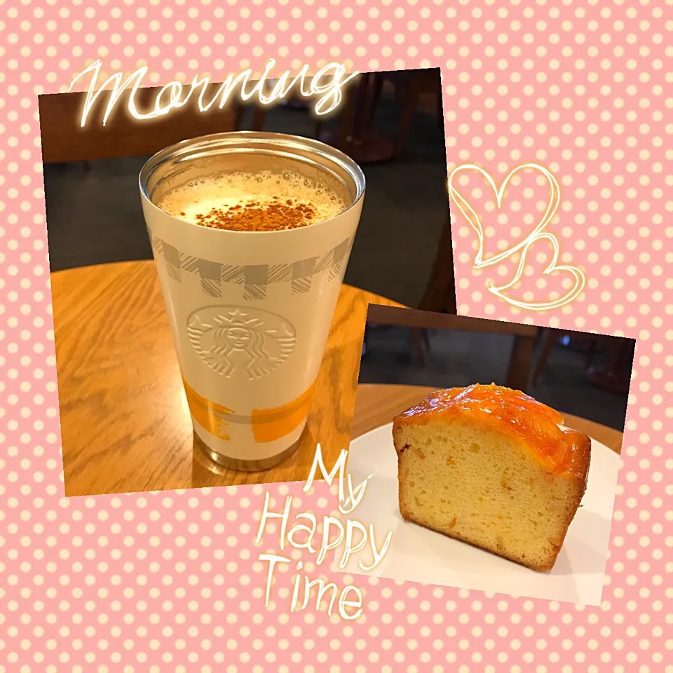 Soy Decaf Caffè Latte // Coffee & Espresso Cake Orange #starbucks #starbuckscoffee #picosweet|ModischStudioさん