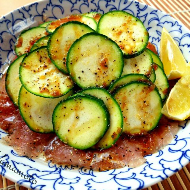 ズッキーニとマグロのカルパッチョ/真希 | Snapdish[スナップ