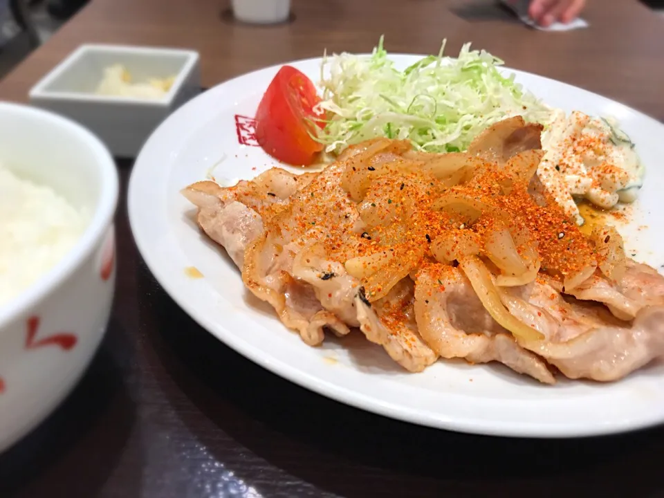 和風生姜焼き定食|大沼慎太郎さん