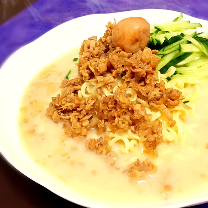 サッポロ一番みそラーメンで冷やしミルク担々麺|renanatsuさん