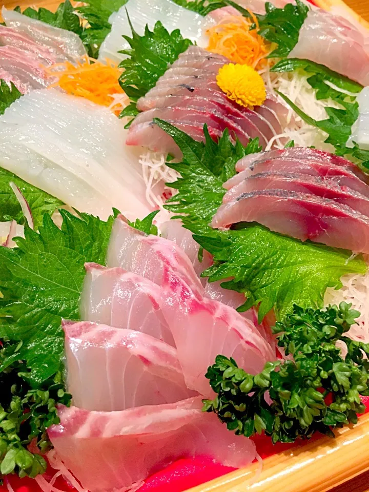 horse mackerel, squid and sea bream.|Hideyuki Igarashiさん