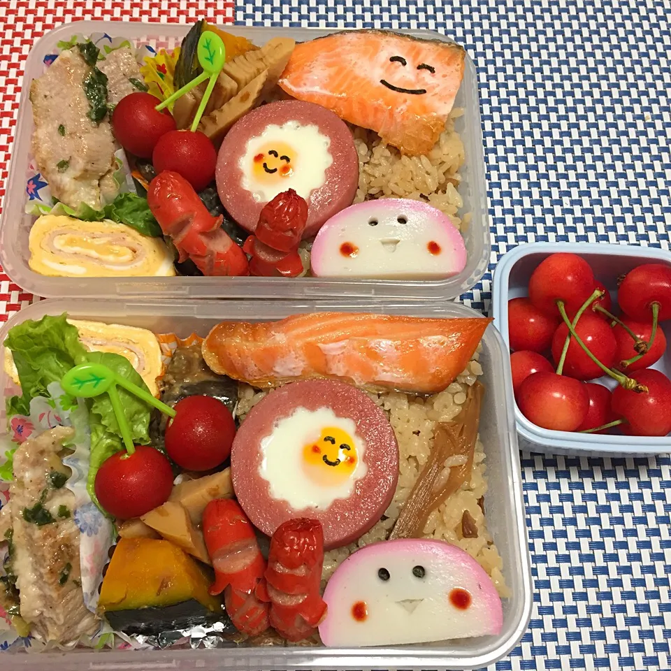 Snapdishの料理写真:2017年6月26日 ムスメ＆オレ弁当♪|クッキングおやぢさん