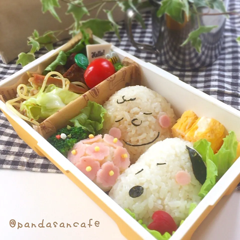 Snapdishの料理写真:JK娘のお弁当★スヌーピーランチ#スヌーピー #キャラ弁 #あじさい #おひるごはん|あおぱんださん