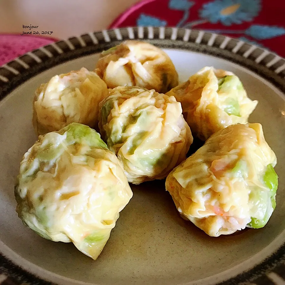 海老と枝豆の湯葉包蒸し🦐|yasuko murakamiさん