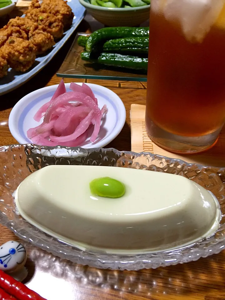 Snapdishの料理写真:枝豆冷奴|keikoさん