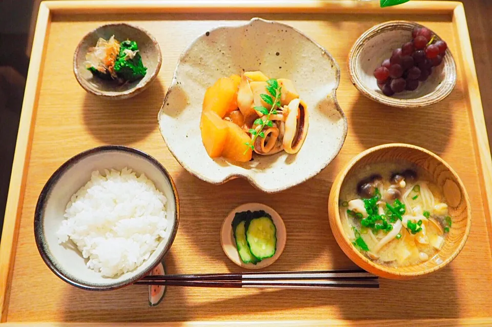 イカと大根と里芋のうま煮|はらしおりさん