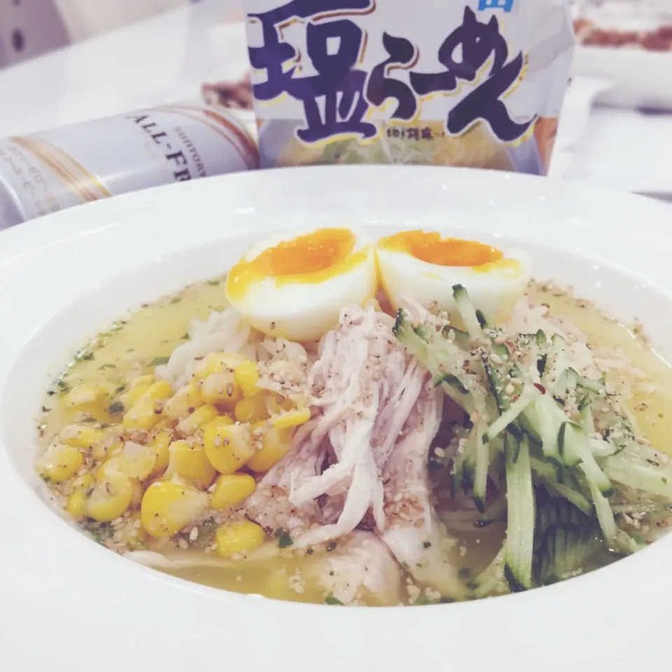 #夏は冷やしてサッポロ一番塩ラーメン|ケイさん