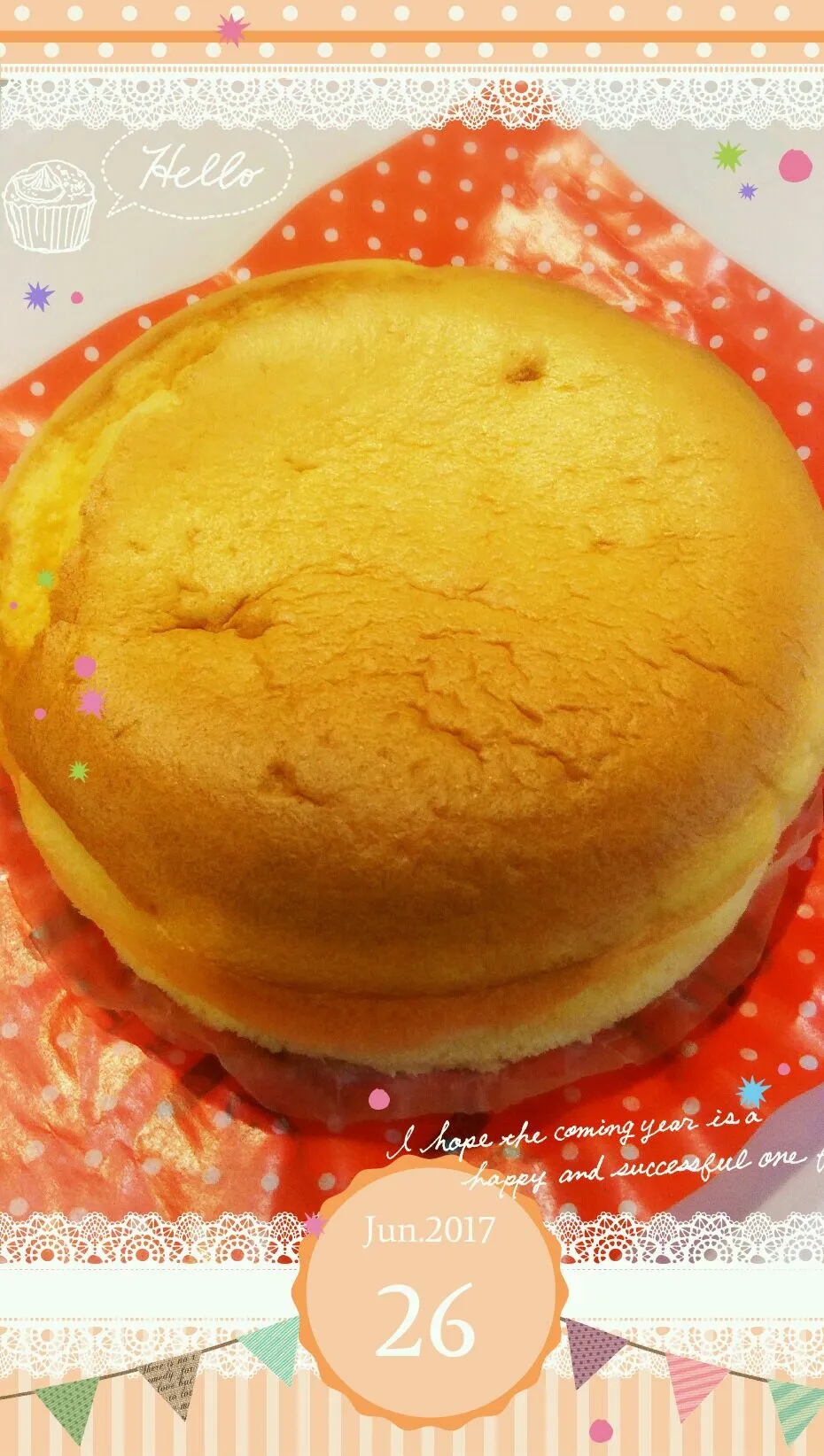 Snapdishの料理写真:スライスチーズdeチーズケーキ|きみちさん