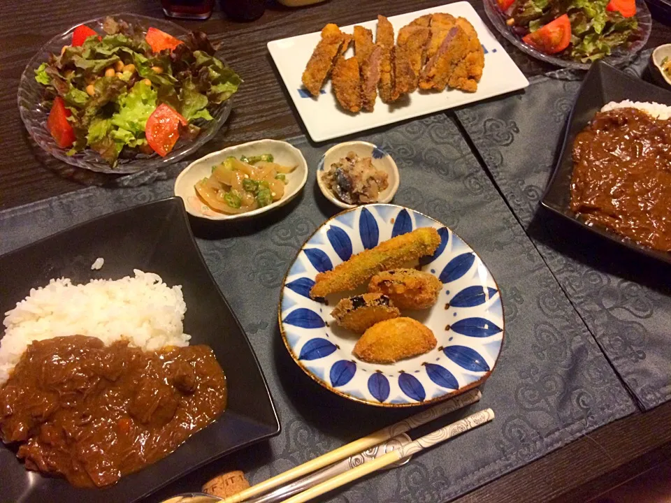 頂き物の鹿肉が豪華料理に♡
#鹿肉カレー#鹿肉カツ|かなさん