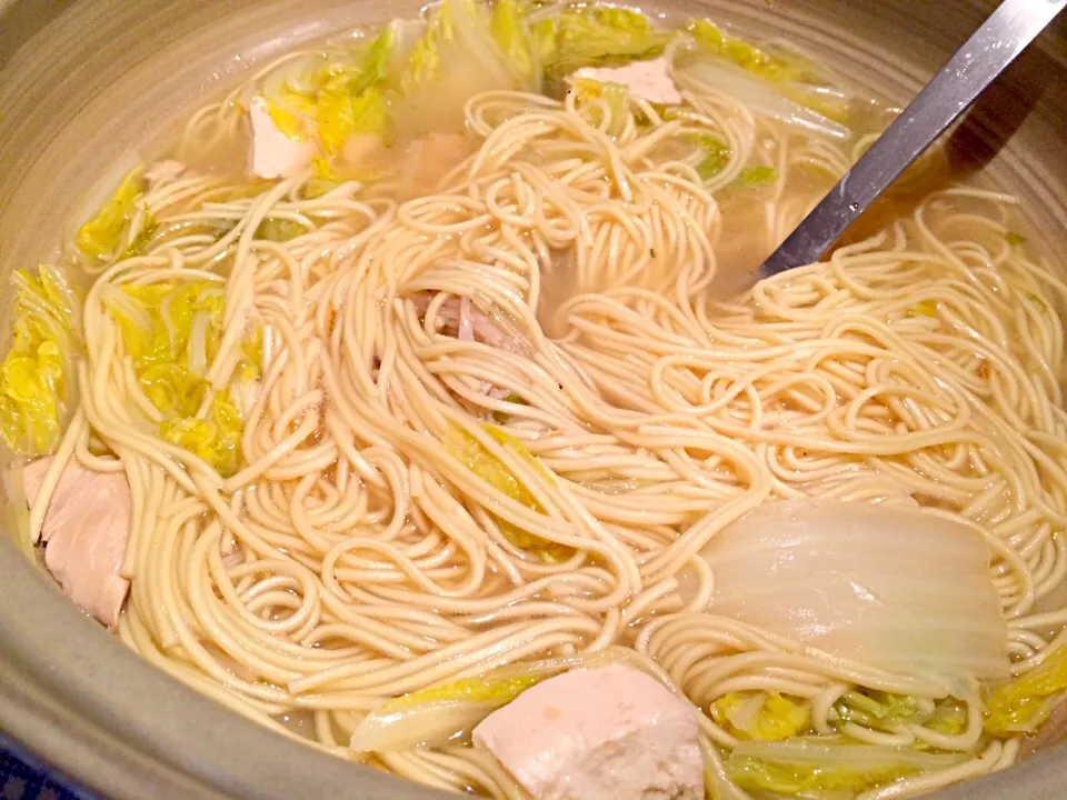 しゃぶしゃぶ残り汁でマルタイラーメン🍜
#しゃぶしゃぶ #マルタイラーメン|doc3387さん