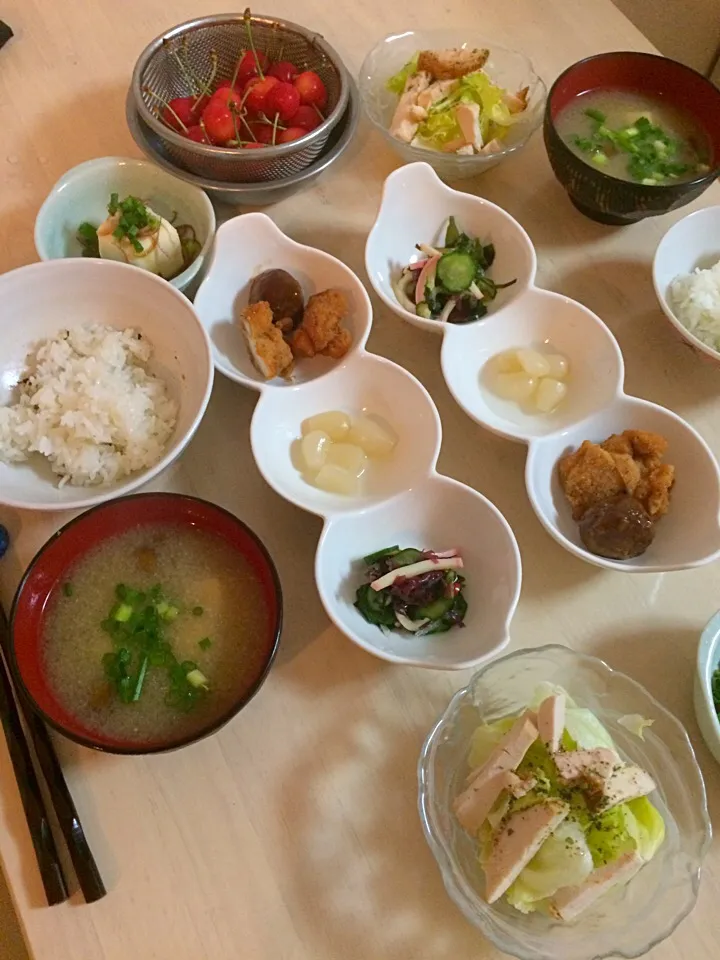 今日の男子料理 朝食2017/06/27
贅沢 佐藤錦登場😆👍|Booパパさん