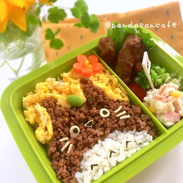 Jk娘のお弁当 トトロそぼろ弁当 トトロそぼろごはん弁当 あおぱんだ Snapdish スナップディッシュ Id Wrl5la