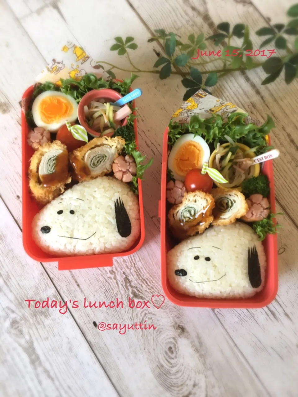 簡単♡スヌーピーのおにぎり弁当♪|sayu♡さん