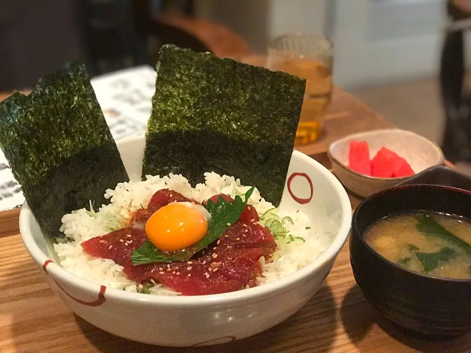 まぐろユッケ丼|けーさん