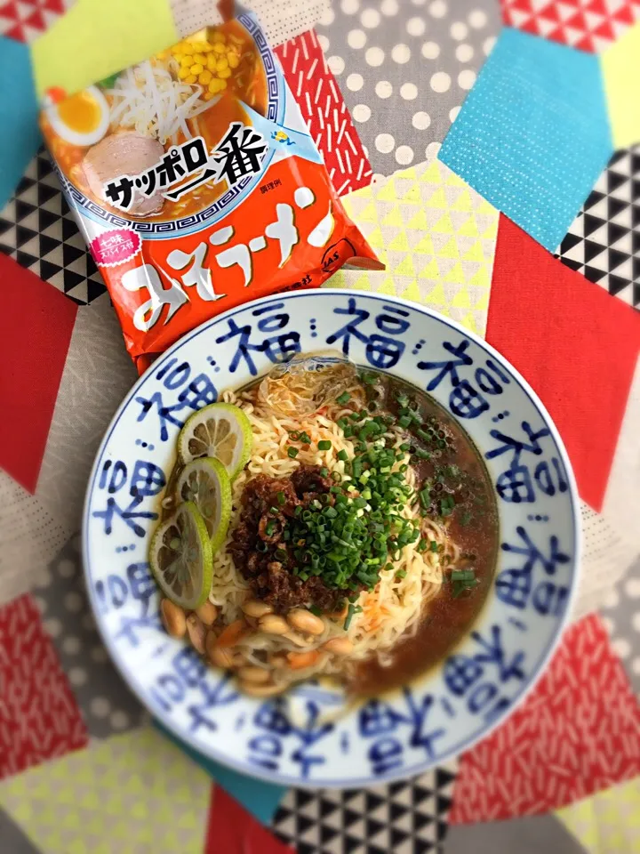 台湾ラーメン風🍜冷やし味噌ラーメン|ゆいちゃんママさん