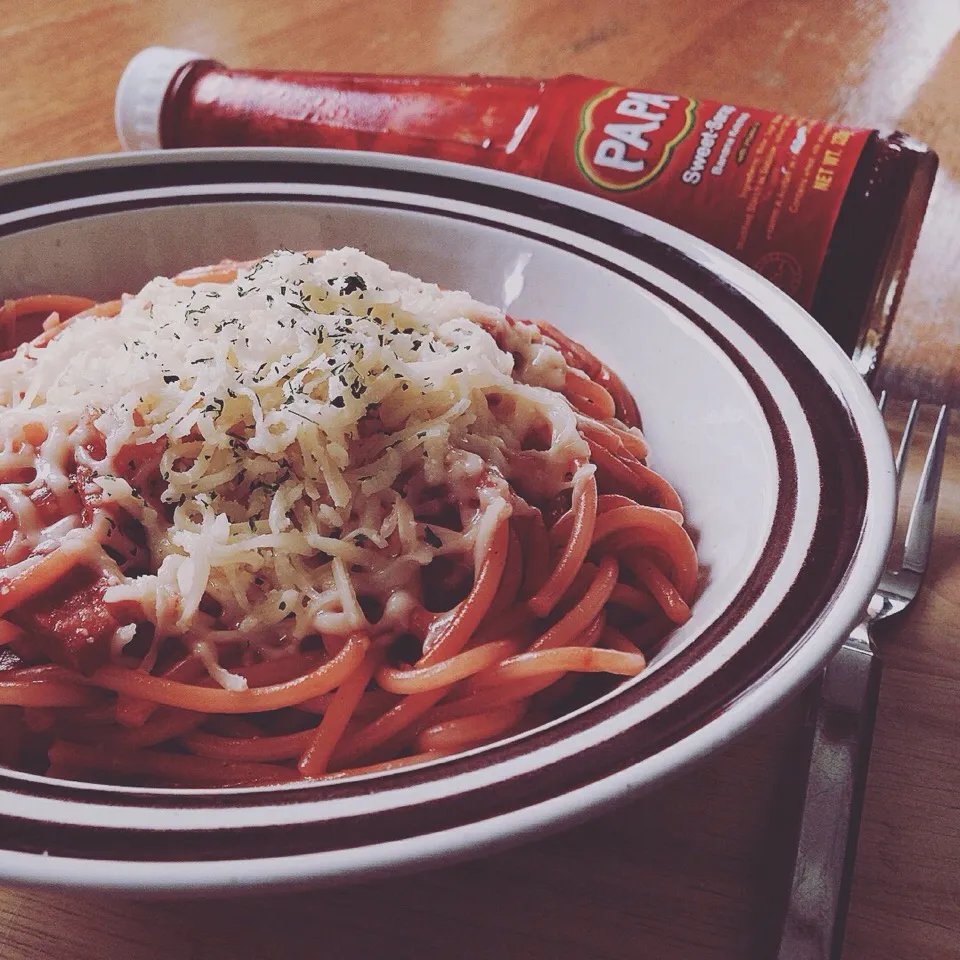 バナナケチャップで作るナポリタン🍝|Imanaka Yukikoさん