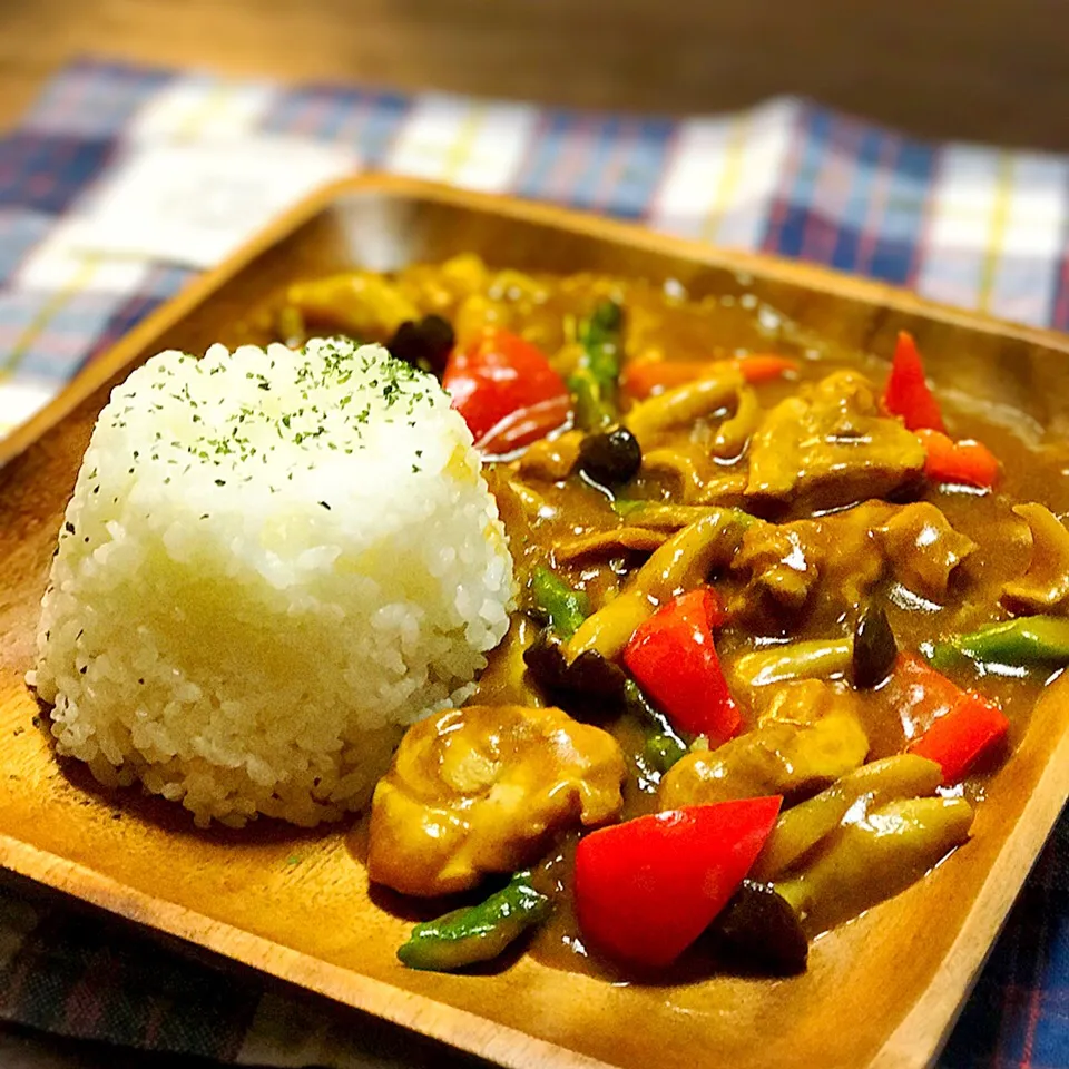 チキンときのこのカレー|恭子さん