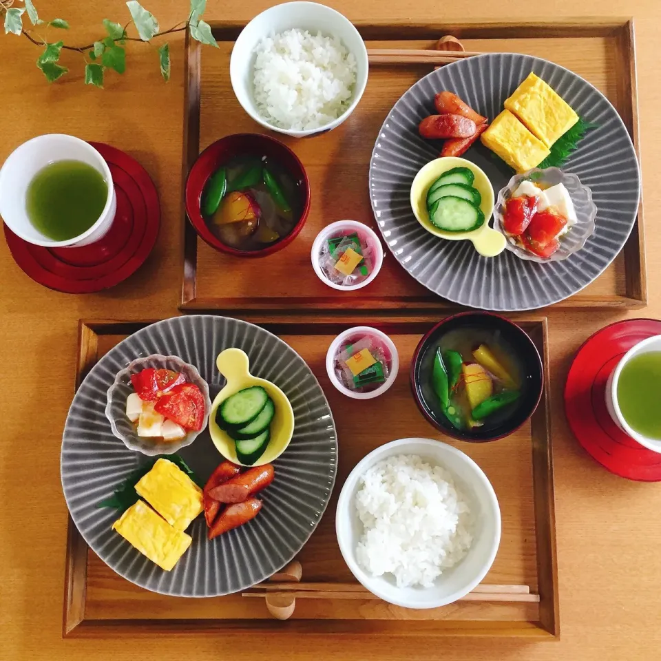 休日の和食朝ご飯🍚|ミントママさん