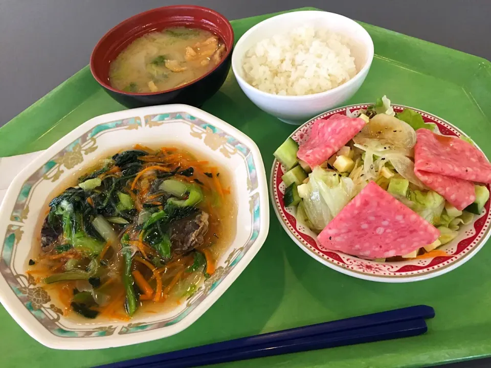 鯵の唐揚中華風青菜あんかけ、イタリアンサラダ|Tadahiko Watanabeさん