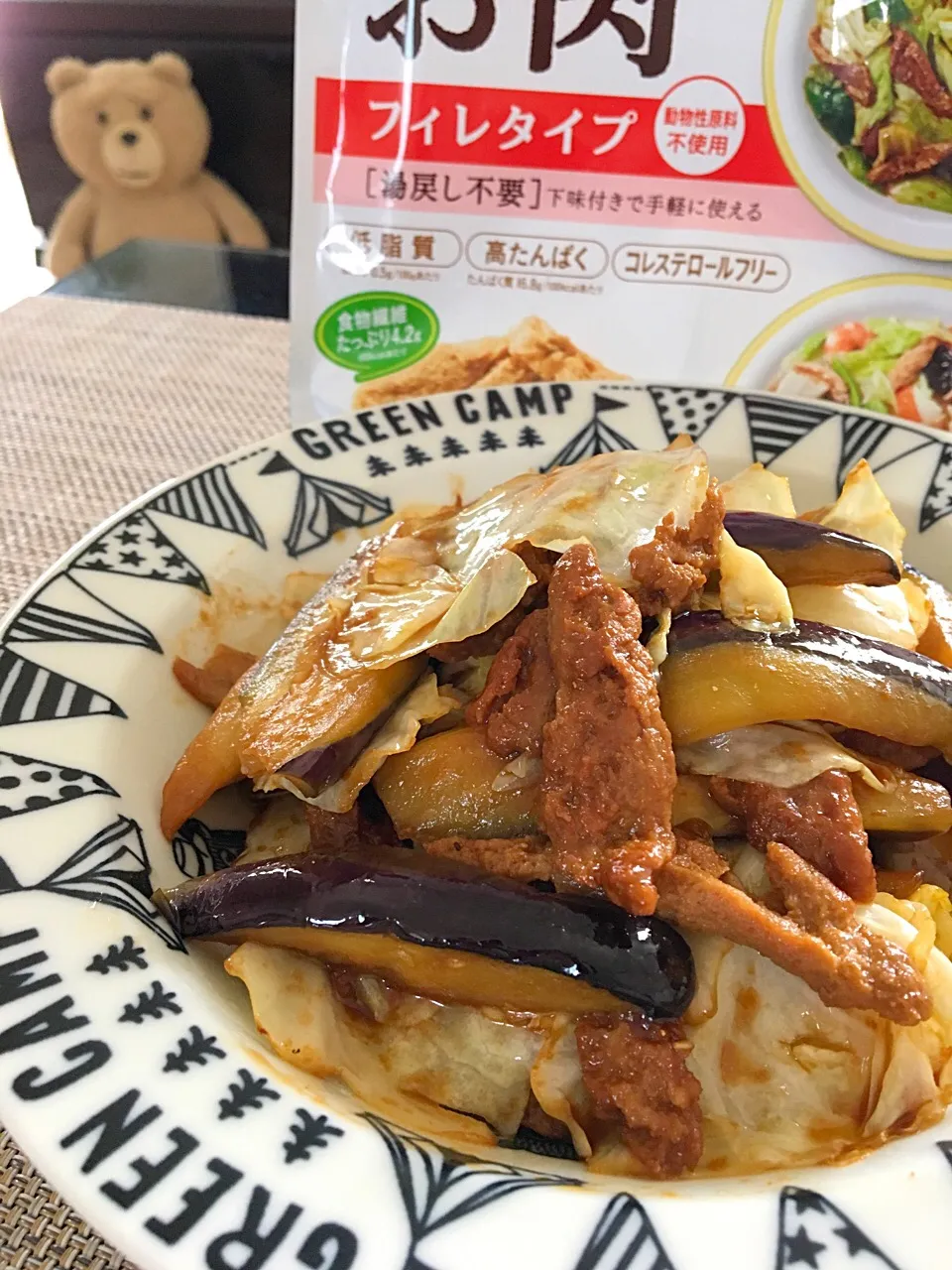 大豆のお肉と野菜の味噌炒め|ゆかりさん