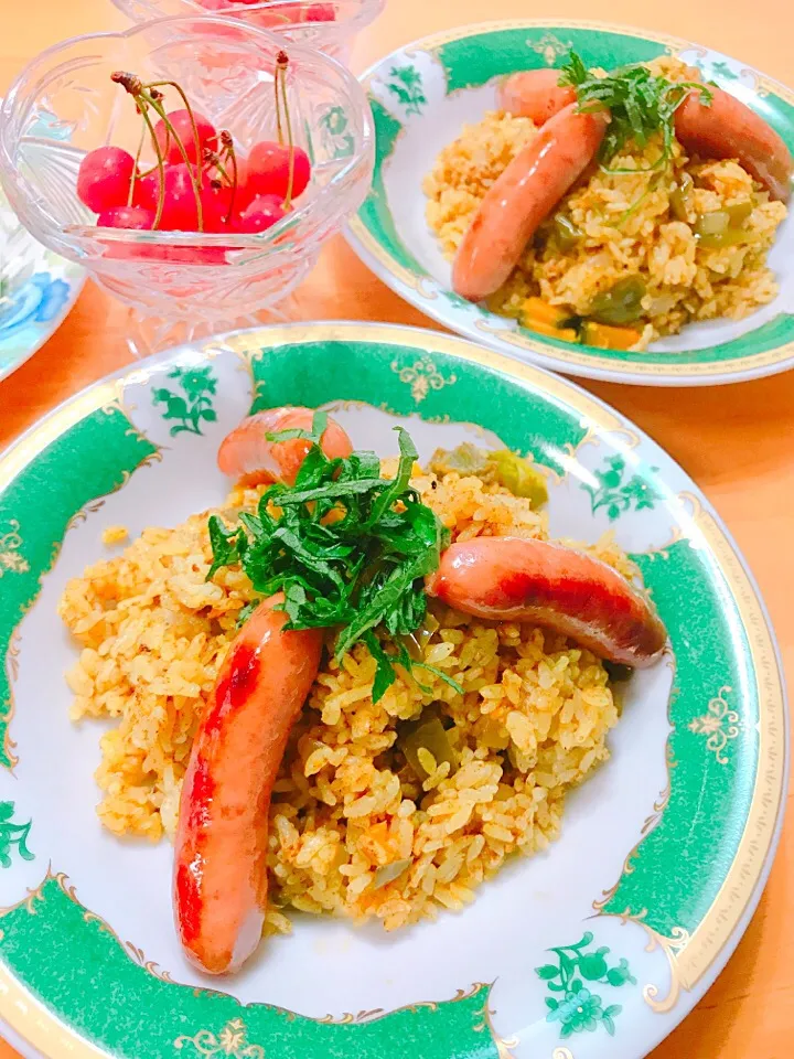 炊飯器でカレーピラフ💕😋|ＳＵＺＵＫＩさん