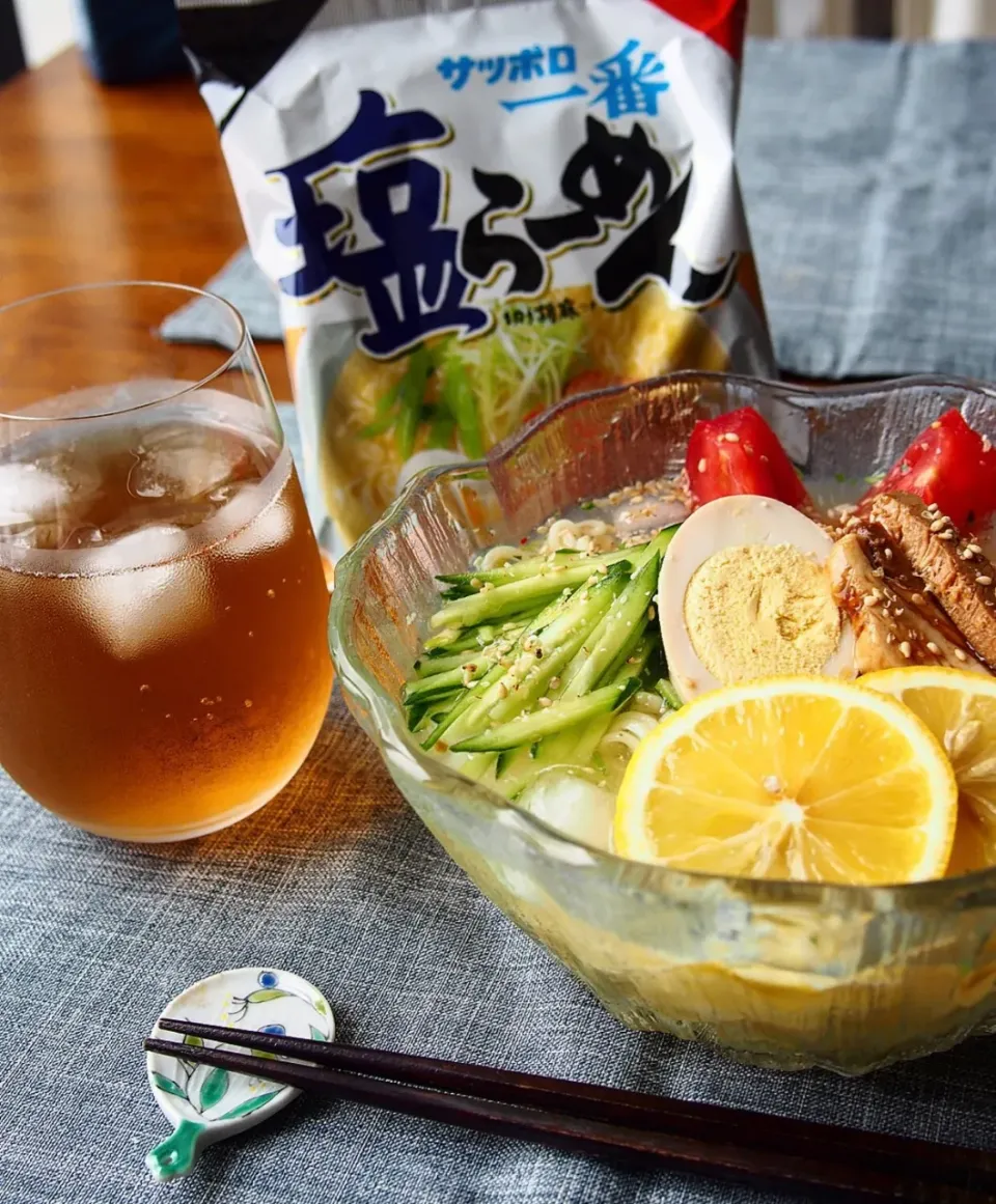 🍋冷やしレモン塩ラーメン🍜|まあさん