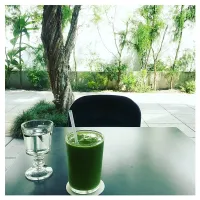 After YOGA Green smoothie