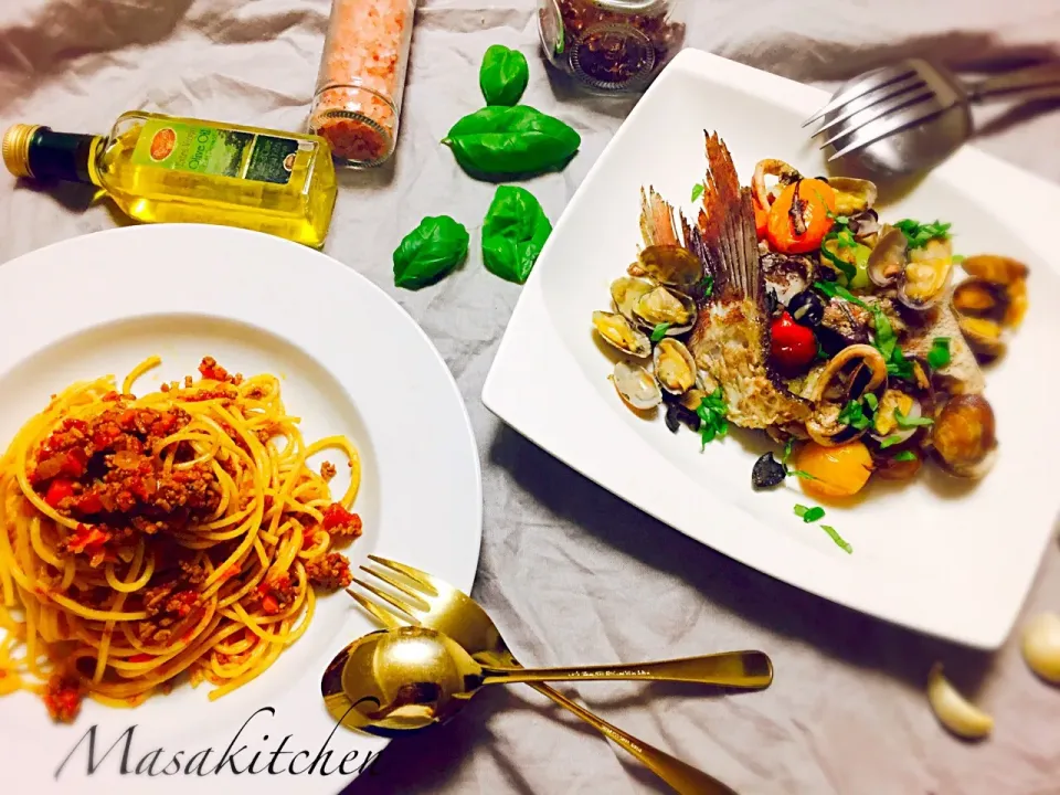 Italian dinner at home.|Masakiさん