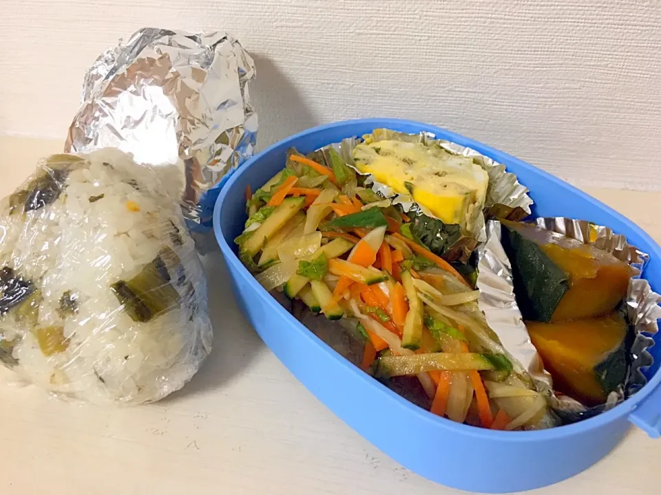 残り物詰め込みお弁当🍱🍙🙇‍♀️|かわちさん