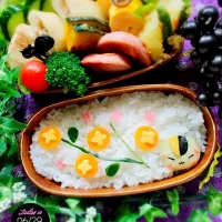 Snapdishの料理写真:娘さんのお弁当
今日はニャンコ先生🍱😋