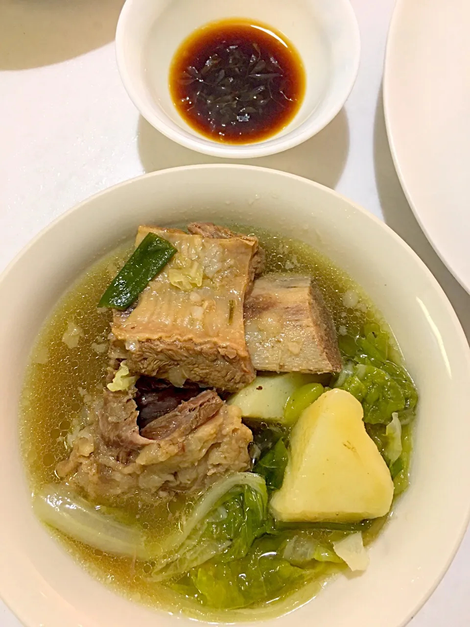 Beef Short rib soup with potatoes & cabbage, bokchoy  #nilaga|🌺IAnneさん