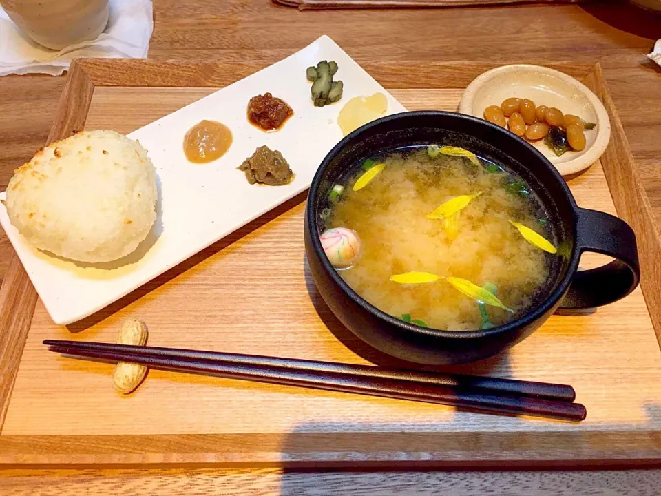 🍙焼きむすび & 味噌汁🍙|山田さん