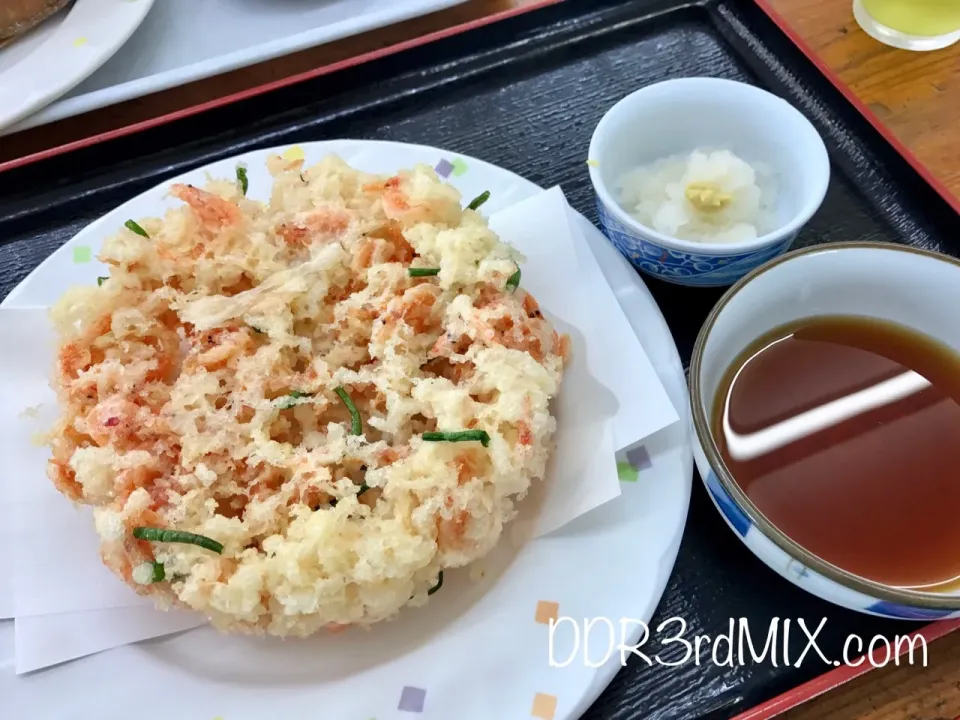 Snapdishの料理写真:小川港魚河岸食堂で桜えびのかき揚げ|ddr3rdmixさん