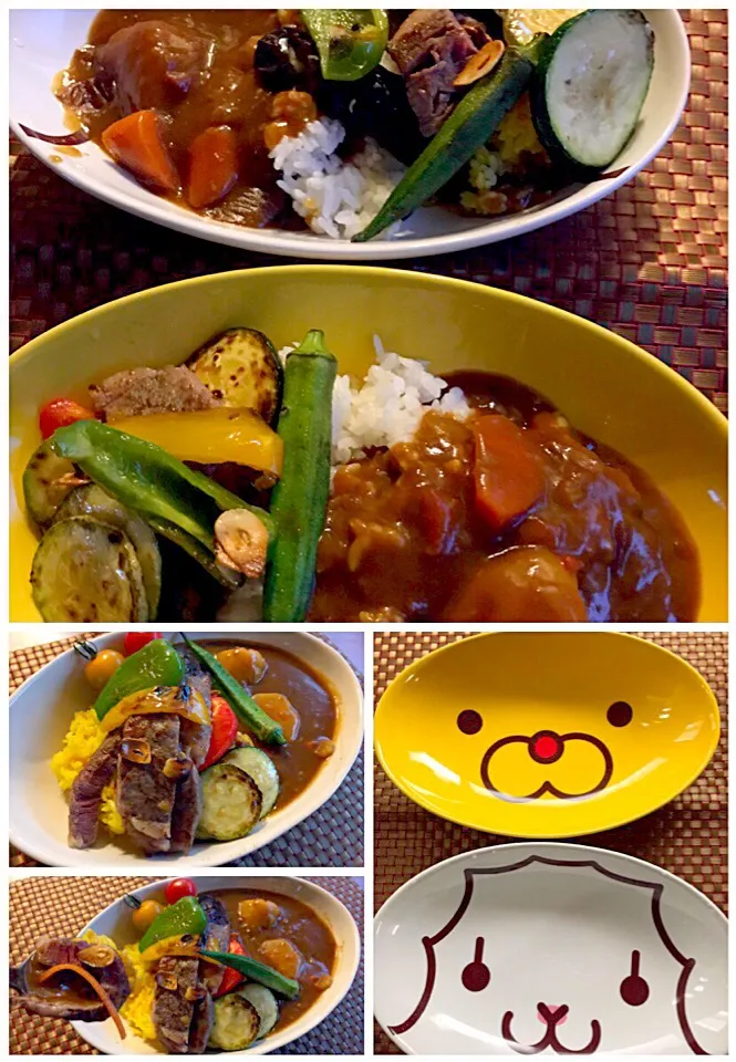 Beef Steak curry w/ summer vegetable🍛ﾋﾞﾌﾃｷ&夏野菜ｶﾚｰ|🌈Ami🍻さん