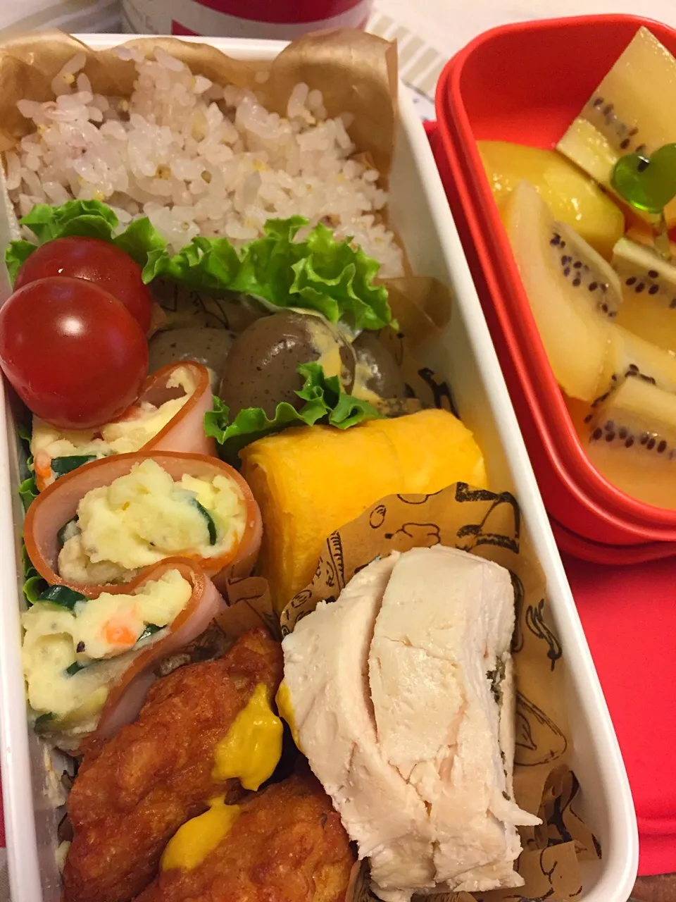 女子高校生用 鶏ハム弁当|riorieさん