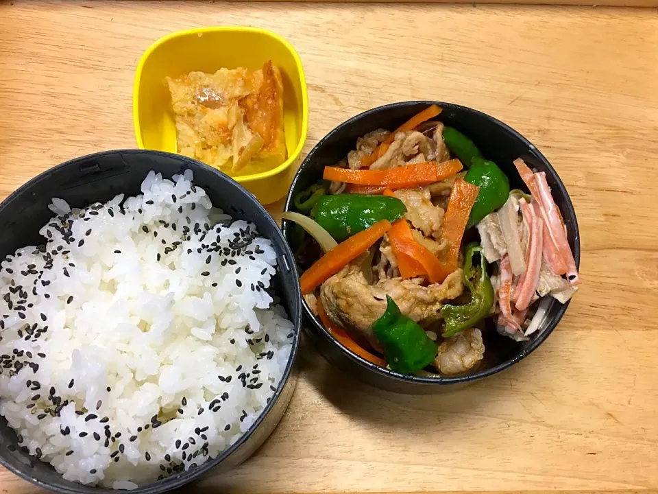 Snapdishの料理写真:豚の味噌炒め 弁当|弁当 備忘録さん