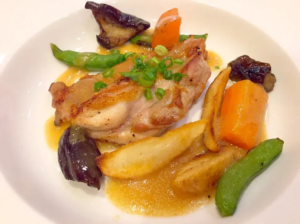 🍗Chicken Steak Veggies🥒|山田さん