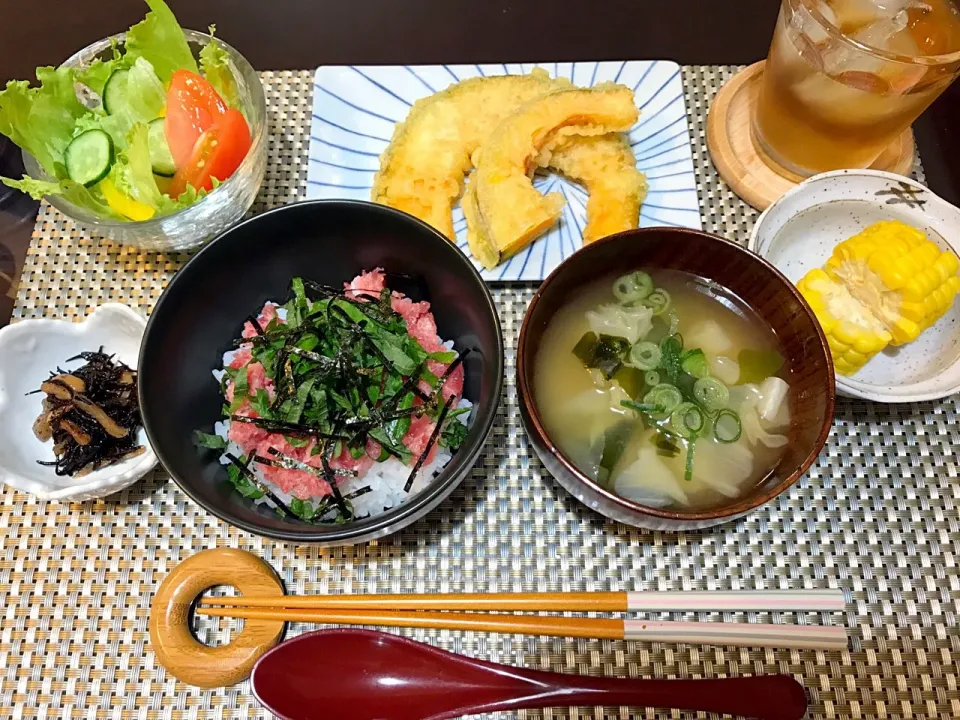 ネギトロ丼|お豆さん