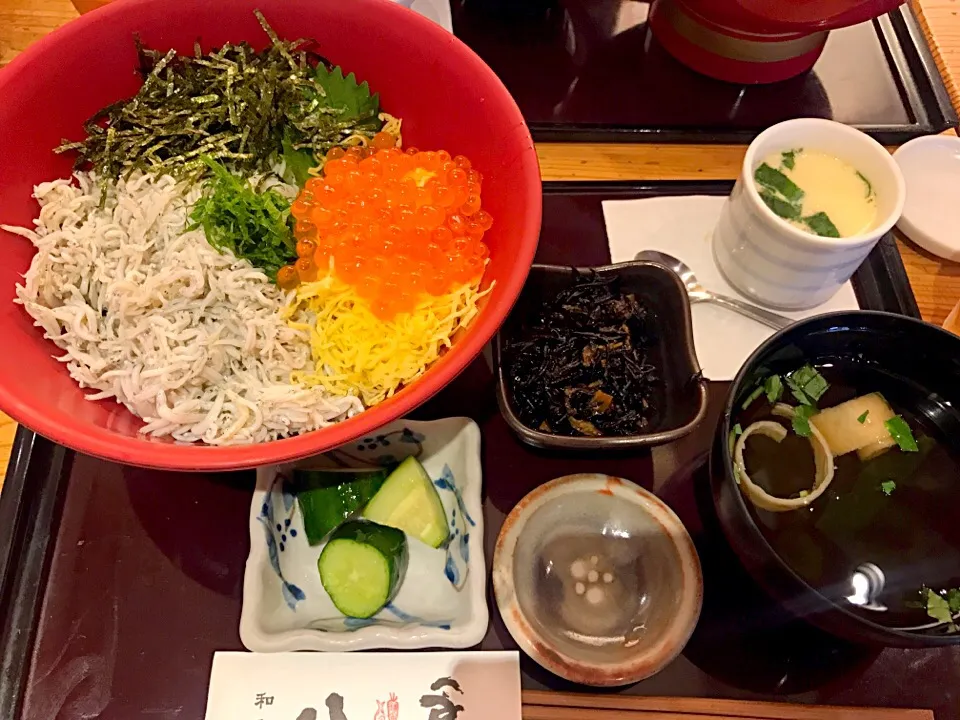 しらすといくら丼|みんとさん