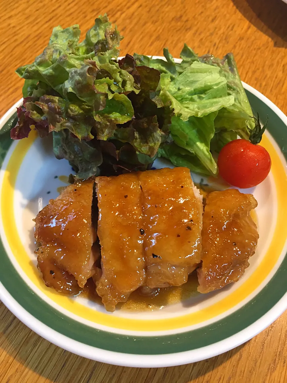 鶏の黒酢照り焼き|まつださんさん