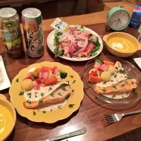 Snapdishの料理写真:洋食夜ご飯|Maho Takamiさん