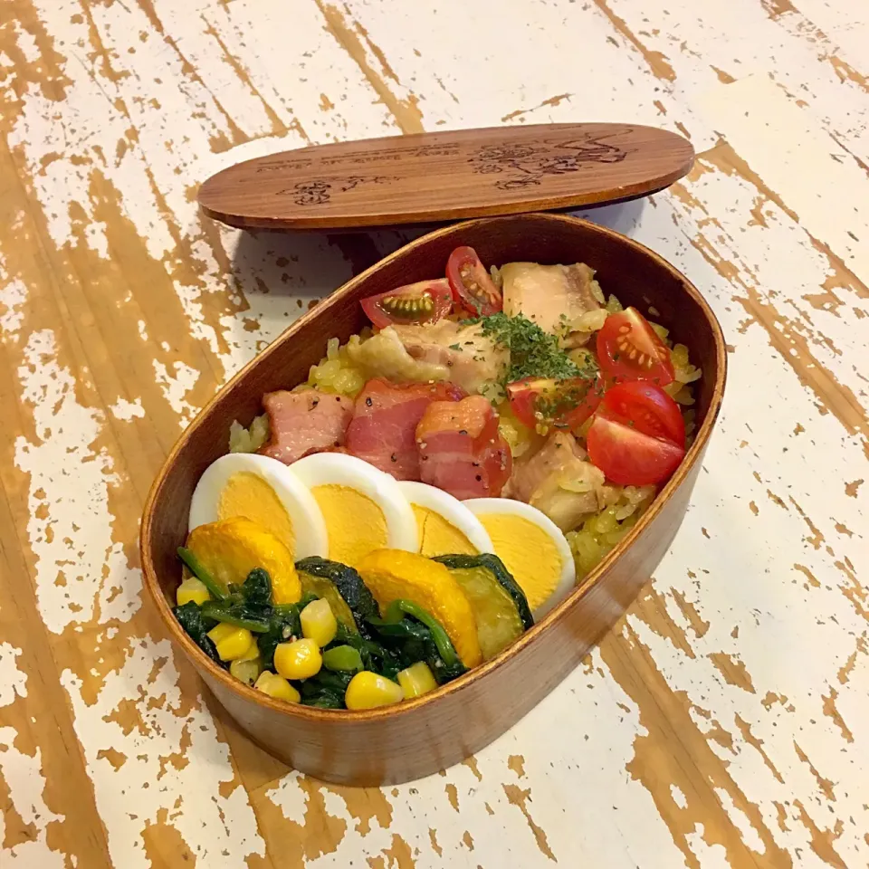 Snapdishの料理写真:#鶏パエリア#cookdo#おかずごはん
#塾弁|3匹のこぶたママさん