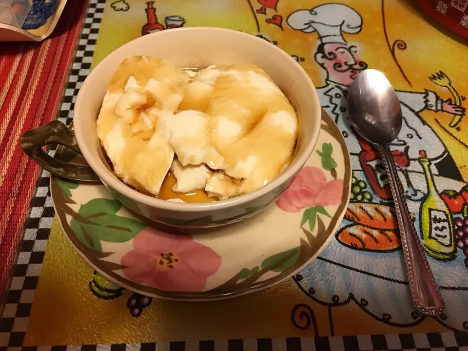 Taho (soybean silken tofu pudding with warm maple syrup) #taho #silkentofu|🌺IAnneさん