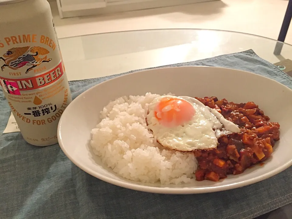 ひき肉とトマトのキーマカレー！|えみはむさん