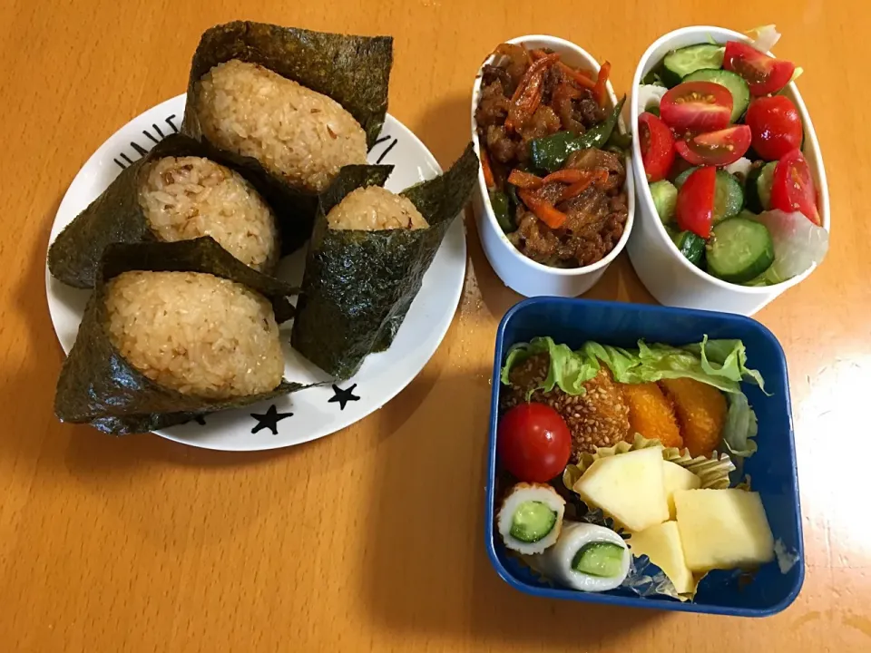 Snapdishの料理写真:今日のお弁当♡2017.7.1.|kimikimiさん