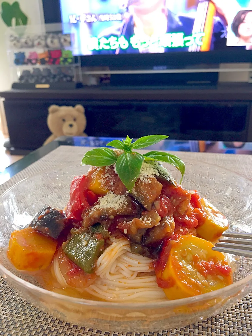 Snapdishの料理写真:ラタトゥユでカッペリーニ素麺✨|ゆかりさん