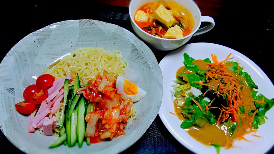 냉면（ネンミョン）,김치찌개（キムチチゲ）,チョレギサラダ|gerbertさん