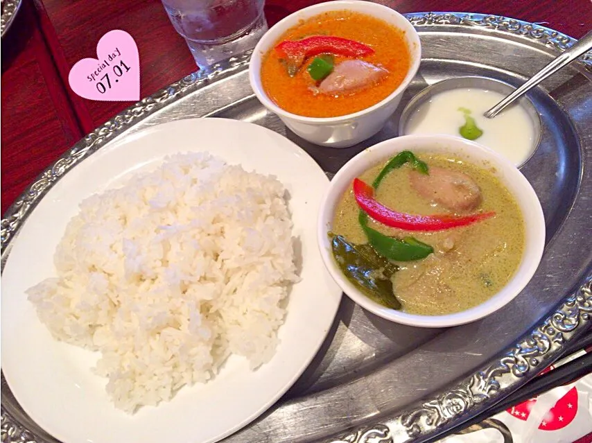 ★☆休日ランチ☆★サパナオリエンタルのグリーン&レッドカレーセット♪|さとみさん