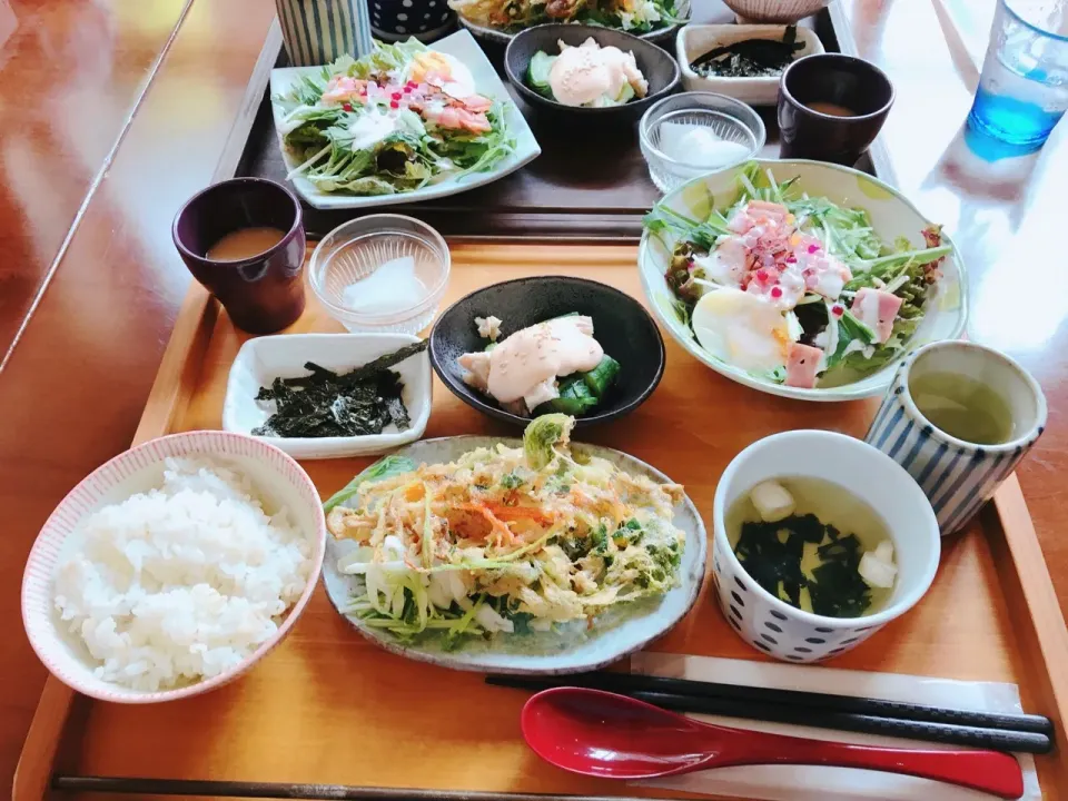 日替わり昼ごはん
野菜ときのこのかき揚げ|ちゃみこさん