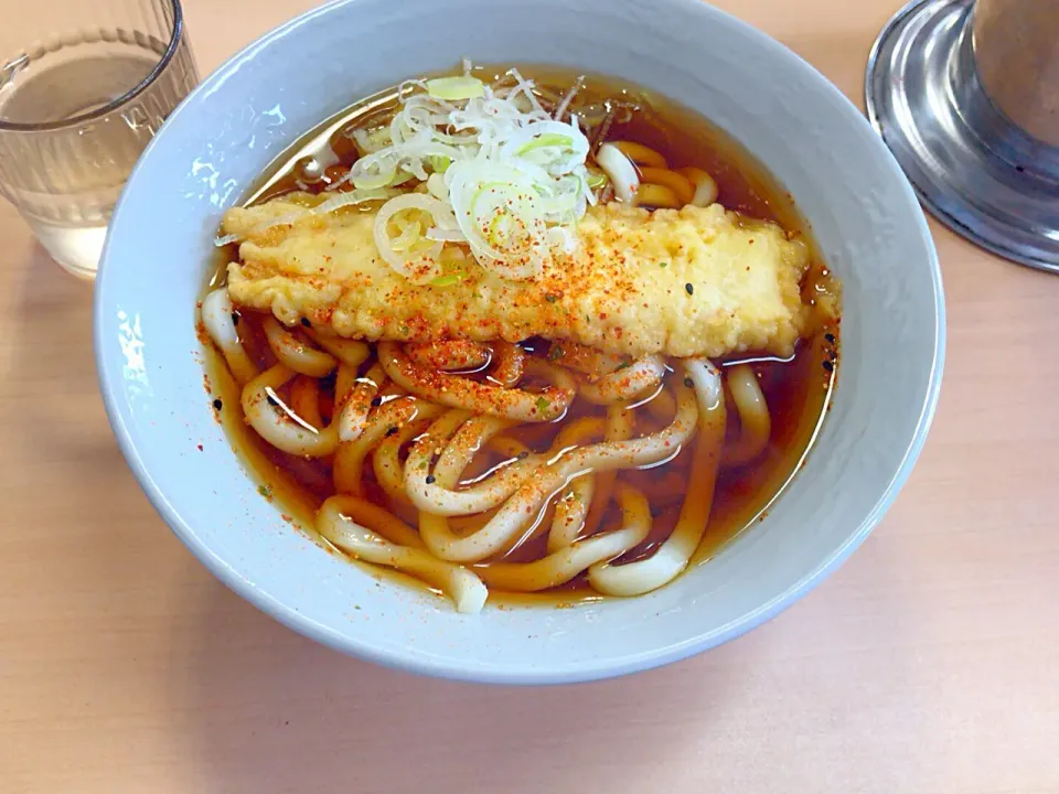 Snapdishの料理写真:今日は、うどんの日なのでイカ天うどんを食べました。(^O^)|尾久由さん